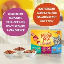 Meow Mix Tender Favorites Surf 'N Turf Variety Pack Cat Food Trays -Wellness Sales 100241 PT3. AC SS1800 V1670940403
