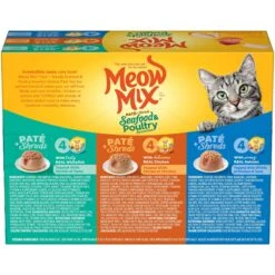 Meow Mix Pate Toppers Seafood & Poultry Variety Pack Cat Food Trays -Wellness Sales 100270 PT3. AC SS1800 V1662475860