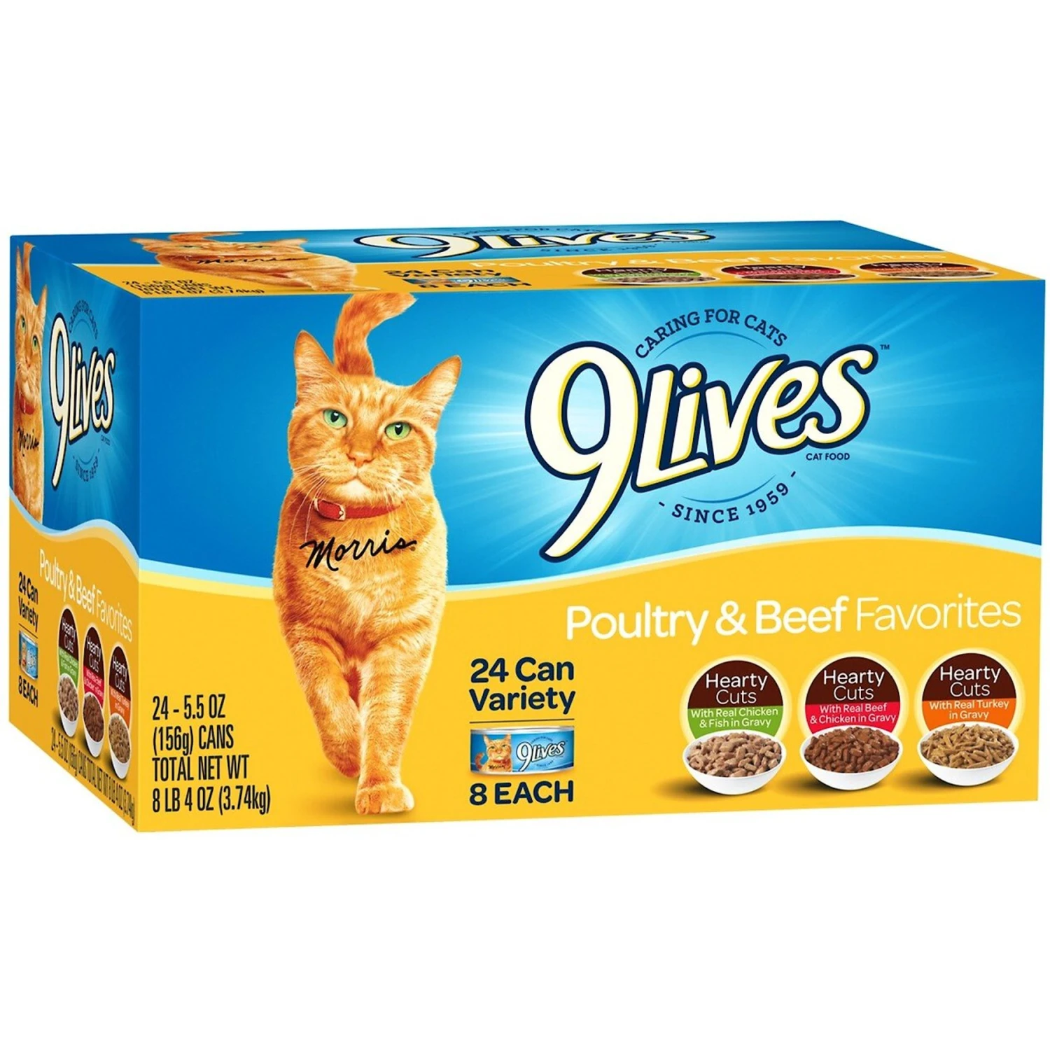 9 Lives Poultry & Beef Favorites Variety Pack Canned Cat Food 1 9 Lives Poultry & Beef Favorites Variety Pack Canned Cat Food