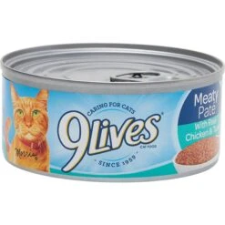 9 Lives Meaty Pate With Real Chicken & Tuna Canned Cat Food