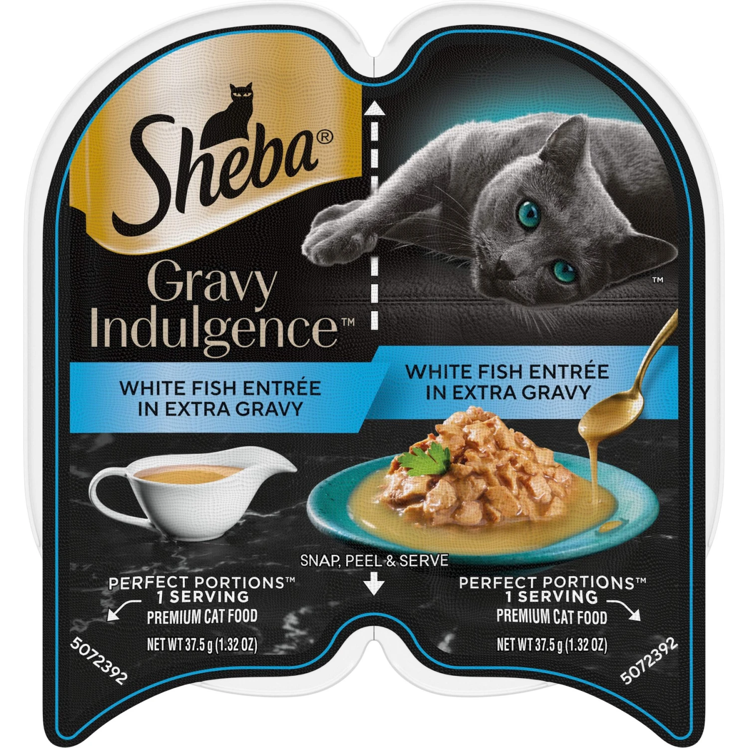 Sheba Gravy Indulgence White Fish Entree In Extra Gravy Grain-Free Adult Wet Cat Food, 2.64-oz Can, Case Of 24 1 Sheba Gravy Indulgence White Fish Entree In Extra Gravy Grain-Free Adult Wet Cat Food, 2.64-oz Can, Case Of 24