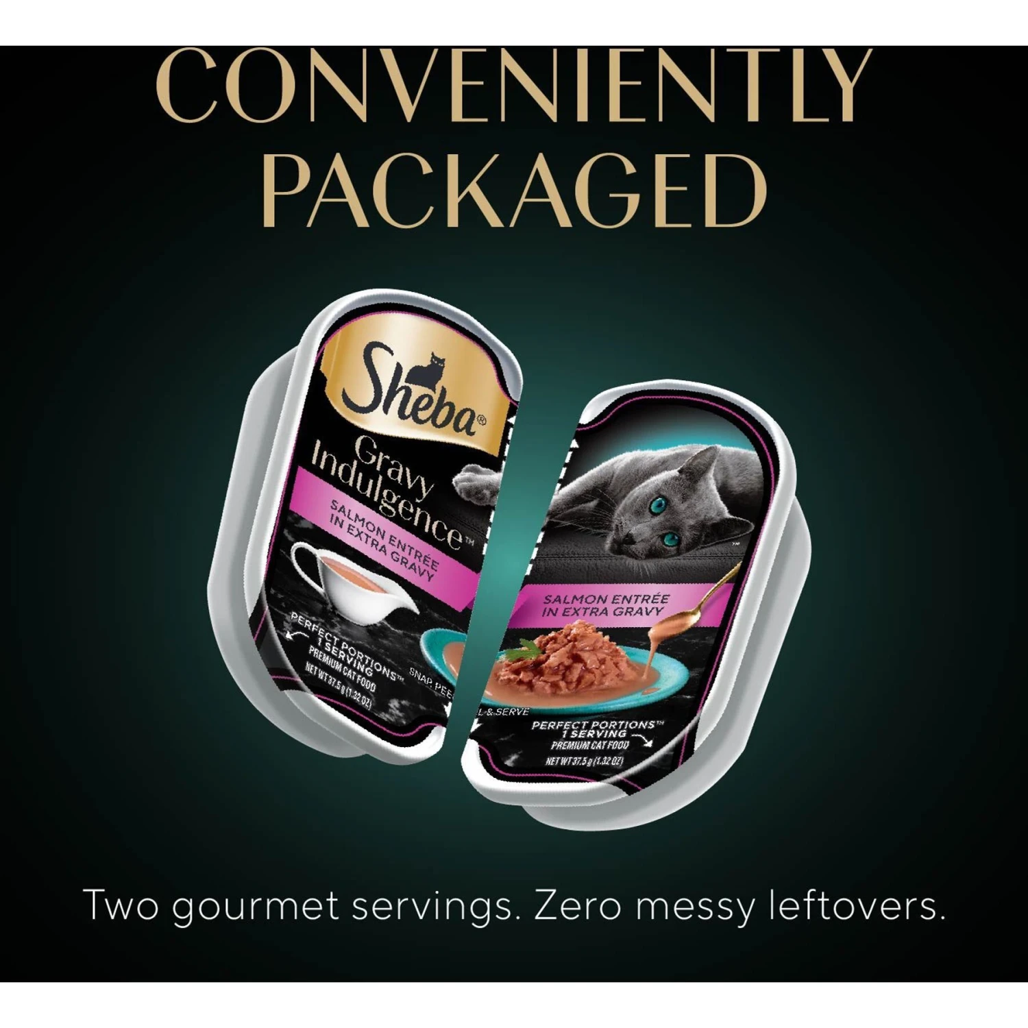 Sheba Gravy Indulgence Salmon & White Fish In Gravy Variety Pack Grain-Free Adult Wet Cat Food, 2.64-oz Can, Case Of 12 7 Sheba Gravy Indulgence Salmon & White Fish In Gravy Variety Pack Grain-Free Adult Wet Cat Food, 2.64-oz Can, Case Of 12 - Image 7