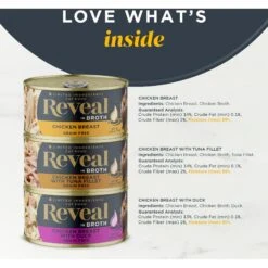 Reveal Natural Chicken In Broth Variety Pack Grain-Free Wet Cat Food, 2.47-oz Can, Case Of 8 10 Reveal Natural Chicken In Broth Variety Pack Grain-Free Wet Cat Food, 2.47-oz Can, Case Of 8 -Wellness Sales 1017966 PT2. AC SS1800 V1700598694