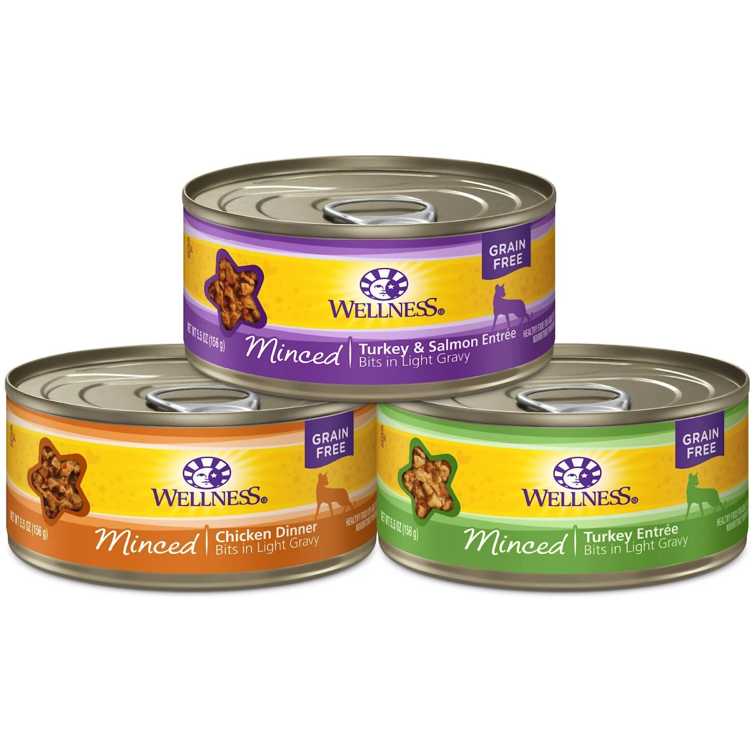 Wellness Complete Health Minced Poultry Pleasers Variety Pack Grain-Free Canned Cat Food 1 Wellness Complete Health Minced Poultry Pleasers Variety Pack Grain-Free Canned Cat Food