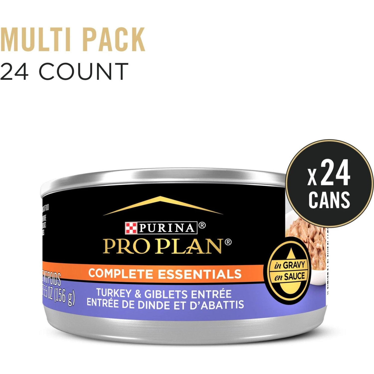 Purina Pro Plan Adult Turkey & Giblets Entree In Gravy Canned Cat Food 2 Purina Pro Plan Adult Turkey & Giblets Entree In Gravy Canned Cat Food - Image 2
