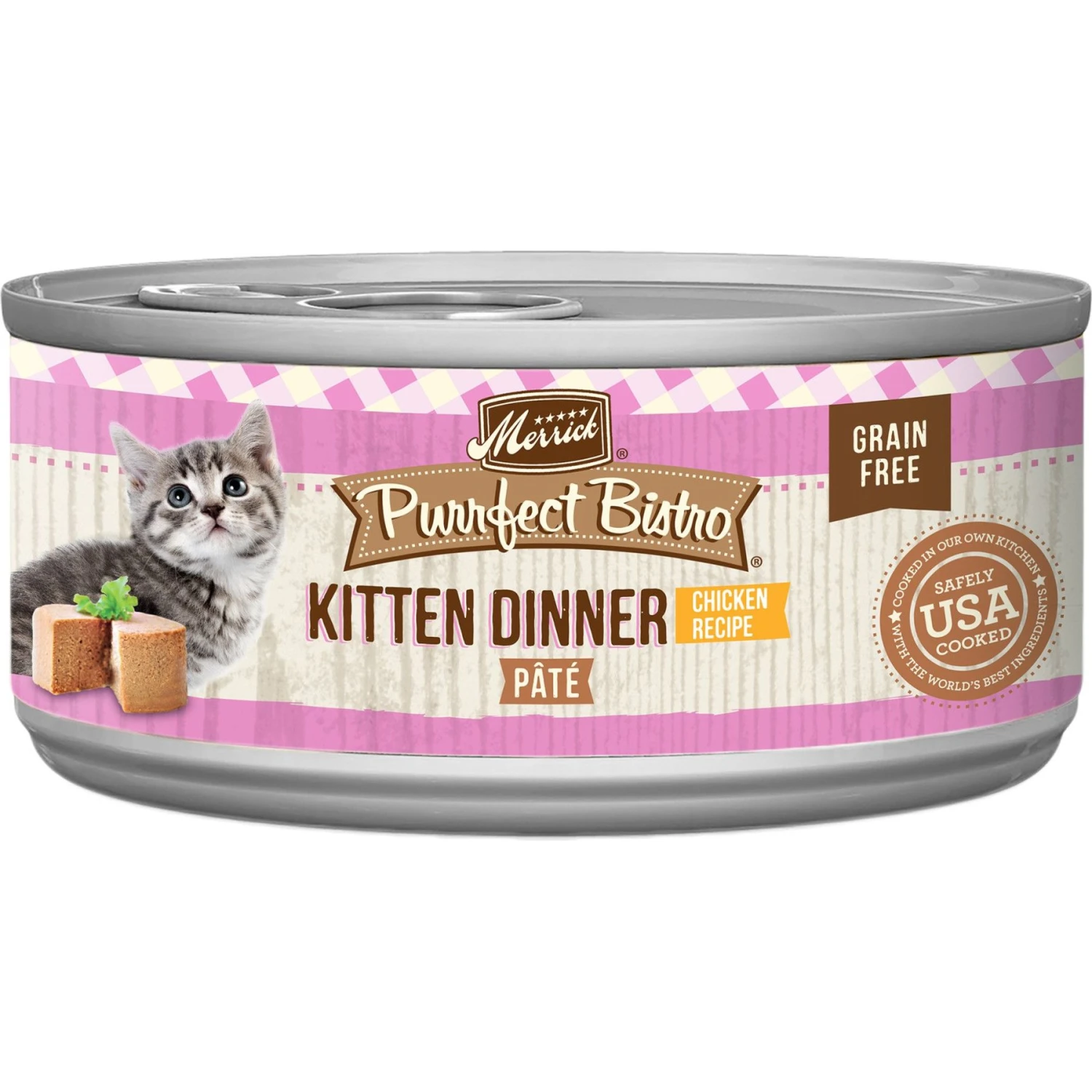 Merrick Purrfect Bistro Kitten Dinner Grain-Free Canned Cat Food 1 Merrick Purrfect Bistro Kitten Dinner Grain-Free Canned Cat Food