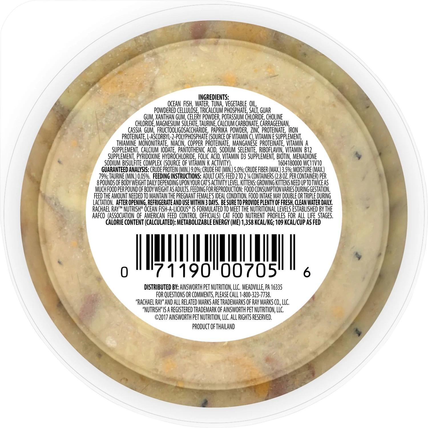 Rachael Ray Nutrish Ocean Fish-A-Licious Natural Grain-Free Wet Cat Food 2 Rachael Ray Nutrish Ocean Fish-A-Licious Natural Grain-Free Wet Cat Food - Image 2