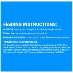 Firstmate 50/50 Salmon & Tuna Formula Grain-Free Canned Cat Food -Wellness Sales 106641 PT7. AC SS1800 V1680639920