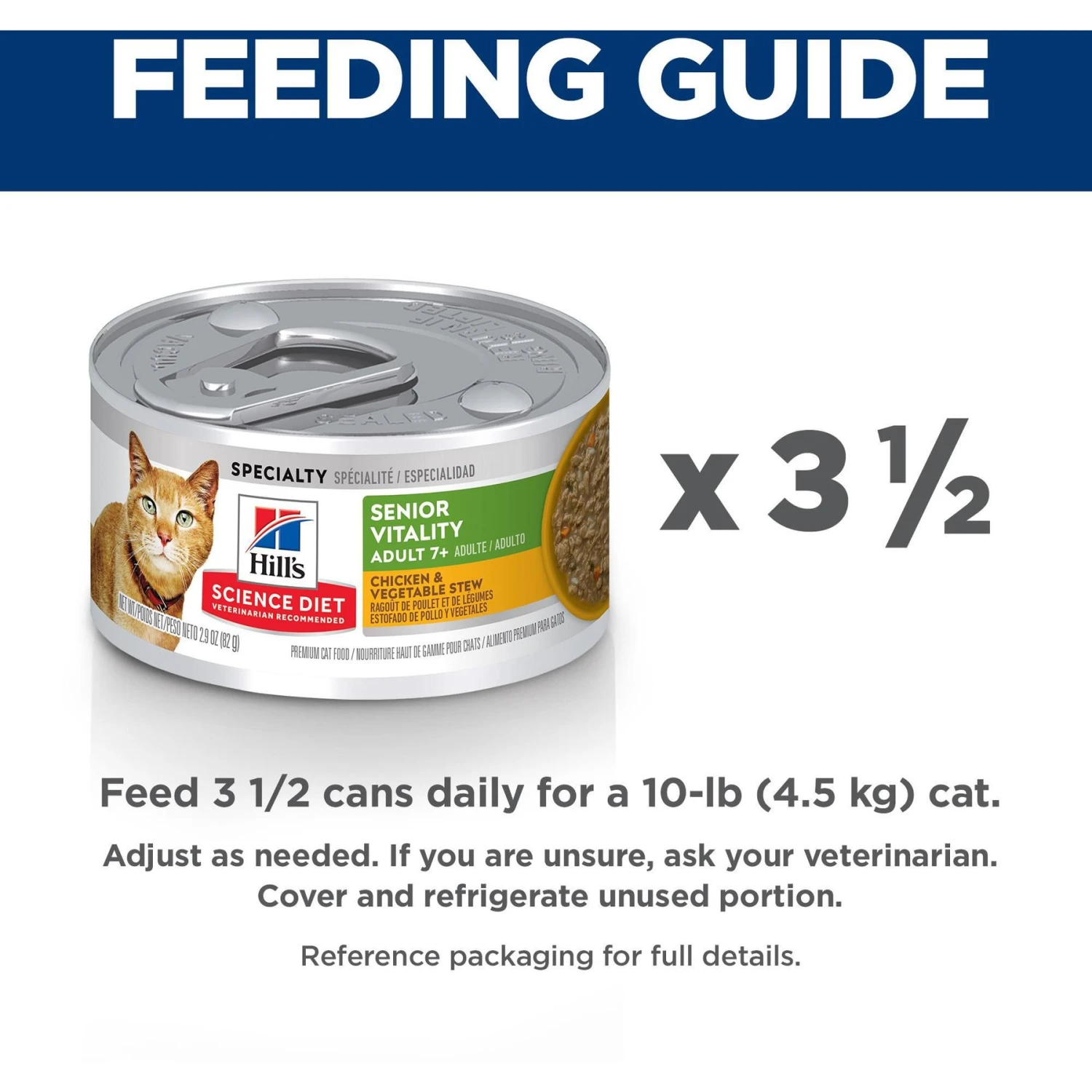 Hill's Science Diet Adult 7+ Senior Vitality Chicken & Vegetable Stew Canned Cat Food 6 Hill's Science Diet Adult 7+ Senior Vitality Chicken & Vegetable Stew Canned Cat Food - Image 6