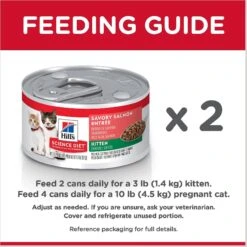 Hill's Science Diet Kitten Savory Salmon Entree Canned Cat Food 16 Hill's Science Diet Kitten Savory Salmon Entree Canned Cat Food -Wellness Sales 110296 PT7. AC SS1800 V1598155900