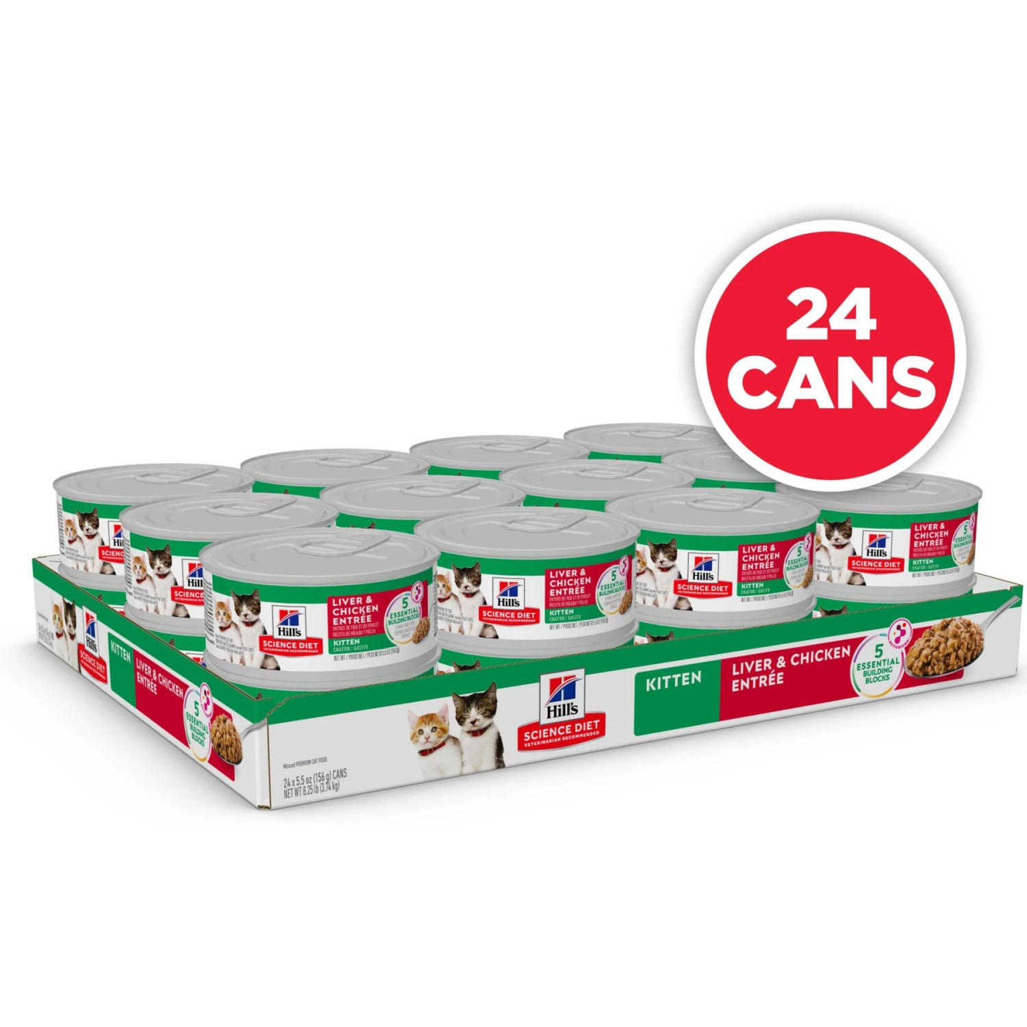Hill's Science Diet Kitten Liver & Chicken Entree Canned Cat Food 2 Hill's Science Diet Kitten Liver & Chicken Entree Canned Cat Food - Image 2