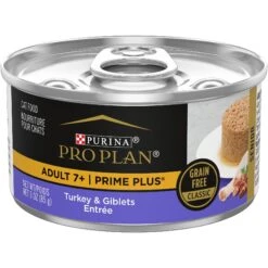 Purina Pro Plan Prime Plus Adult 7+ Turkey & Giblets Entree Classic Canned Cat Food