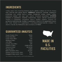 Purina Pro Plan Prime Plus Adult 7+ Turkey & Giblets Entree Classic Canned Cat Food -Wellness Sales 111109 PT4. AC SS1800 V1636675612