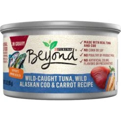 Purina Beyond Natural Wild-Caught Tuna, Cod & Carrots Recipe In Gravy Canned Cat Food