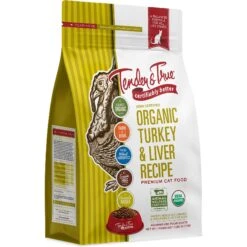 Tender & True Organic Turkey & Liver Recipe Grain- Free Dry Cat Food