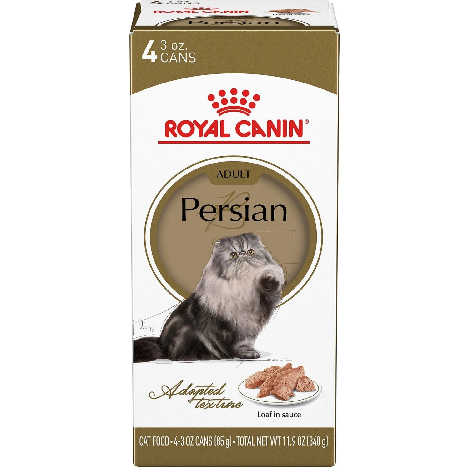 Royal Canin Feline Breed Nutrition Persian Loaf In Sauce Adult Canned Cat Food, 3-oz, Case Of 4 1 Royal Canin Feline Breed Nutrition Persian Loaf In Sauce Adult Canned Cat Food, 3-oz, Case Of 4