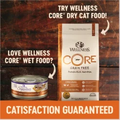 Wellness CORE Signature Selects Shredded Boneless Chicken & Turkey Entree In Sauce Grain-Free Natural Canned Cat Food -Wellness Sales 119859 PT7. AC SS1800 V1678465101