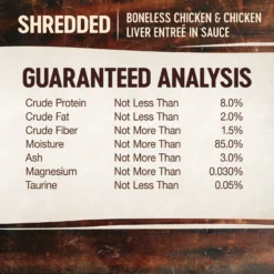 Wellness CORE Signature Selects Shredded Boneless Chicken & Chicken Liver Entree In Sauce Grain-Free Natural Canned Cat Food -Wellness Sales 119868 PT4. AC SS1800 V1678460778