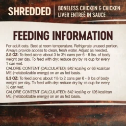 Wellness CORE Signature Selects Shredded Boneless Chicken & Chicken Liver Entree In Sauce Grain-Free Natural Canned Cat Food -Wellness Sales 119868 PT5. AC SS1800 V1678387504