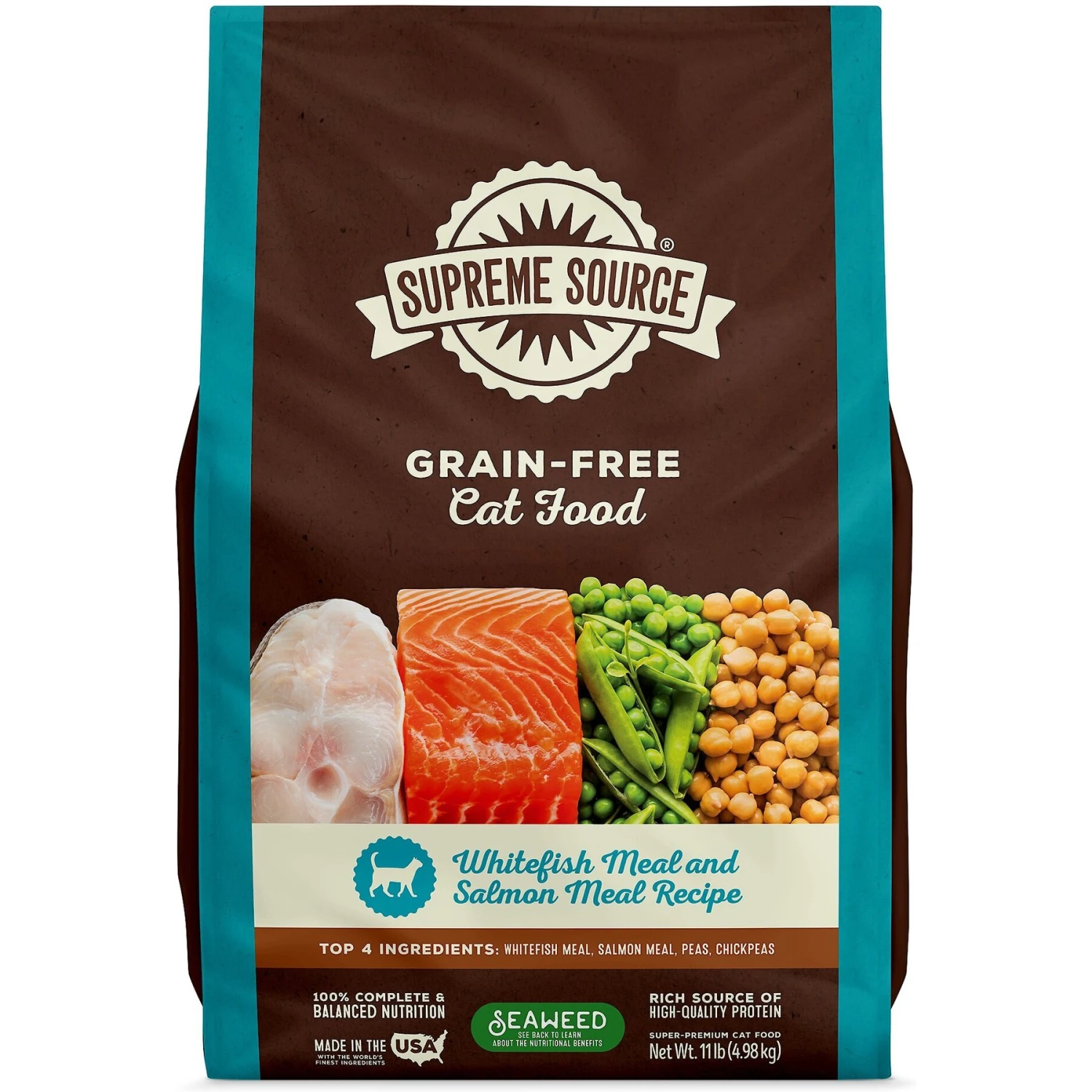 Supreme Source Whitefish Meal & Salmon Meal Grain-Free Dry Cat Food 1 Supreme Source Whitefish Meal & Salmon Meal Grain-Free Dry Cat Food