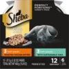 Sheba Perfect Portions Tuna & Roasted Chicken Entree Cuts In Gravy Variety Pack Adult Wet Cat Food Trays