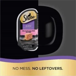 Sheba Perfect Portions Chicken & Salmon Pate Entree Variety Pack Adult Wet Cat Food Trays -Wellness Sales 126370 PT4. AC SS1800 V1626815870