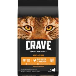 Crave With Protein From Chicken Adult Grain-Free Dry Cat Food