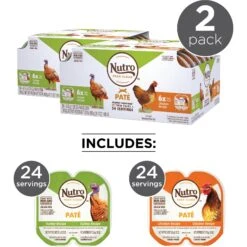 Nutro Perfect Portions Grain-Free Real Turkey & Real Chicken Pate Recipe Variety Pack Adult Wet Cat Food Trays -Wellness Sales 128567 PT3. AC SS1800 V1702678672