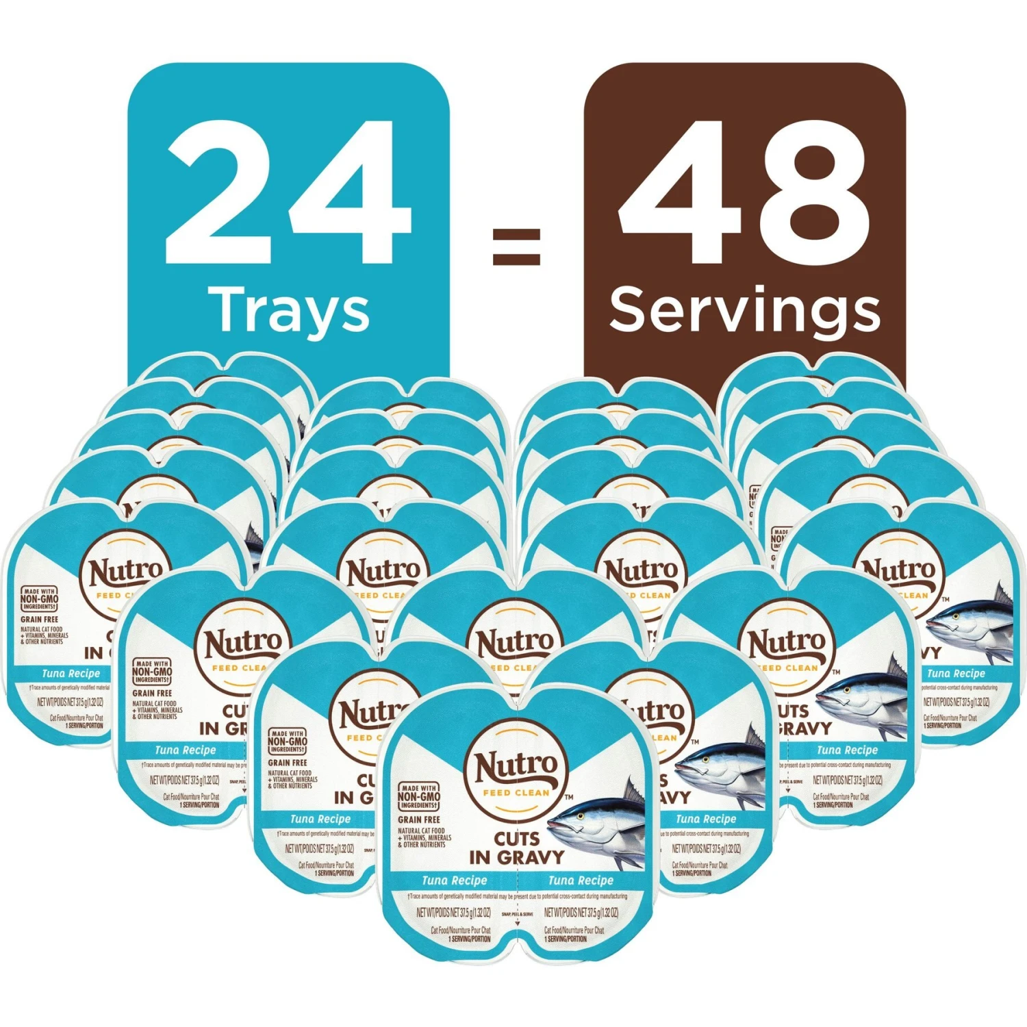 Nutro Perfect Portions Grain-Free Cuts In Gravy Tuna Recipe Adult Wet Cat Food Trays 4 Nutro Perfect Portions Grain-Free Cuts In Gravy Tuna Recipe Adult Wet Cat Food Trays - Image 4