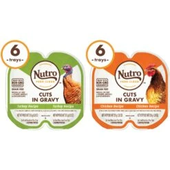 Nutro Perfect Portions Grain-Free Real Turkey & Real Chicken Cuts In Gravy Recipe Variety Pack Adult Wet Cat Food Trays 11 Nutro Perfect Portions Grain-Free Real Turkey & Real Chicken Cuts In Gravy Recipe Variety Pack Adult Wet Cat Food Trays -Wellness Sales 128587 PT2. AC SS1800 V1702678352