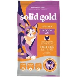 Solid Gold Let's Stay In Chicken, Lentil & Apple Recipe Adult Grain-Free Indoor Dry Cat Food