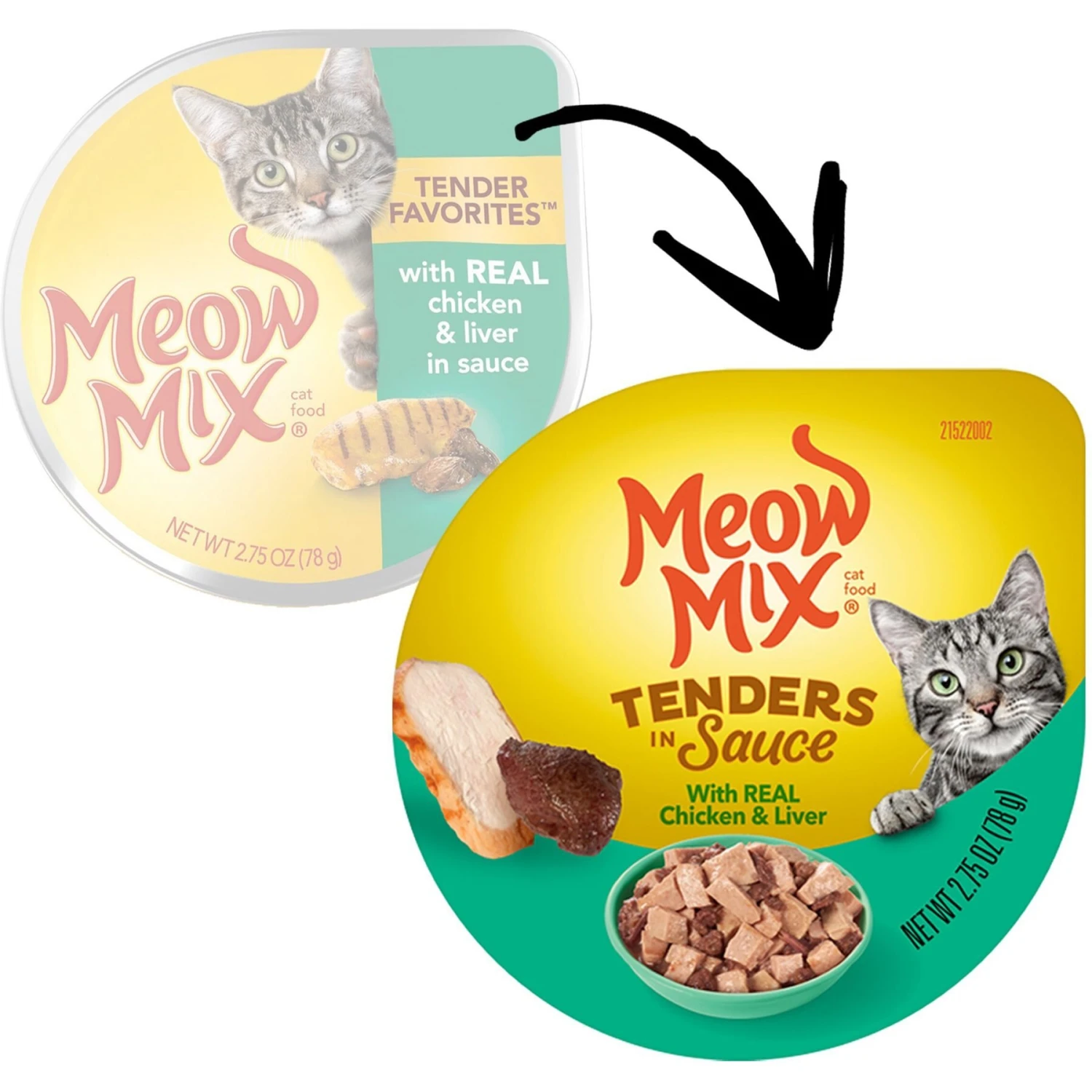 Meow Mix Tenders In Sauce With Real Chicken & Liver Wet Cat Food 2 Meow Mix Tenders In Sauce With Real Chicken & Liver Wet Cat Food - Image 2
