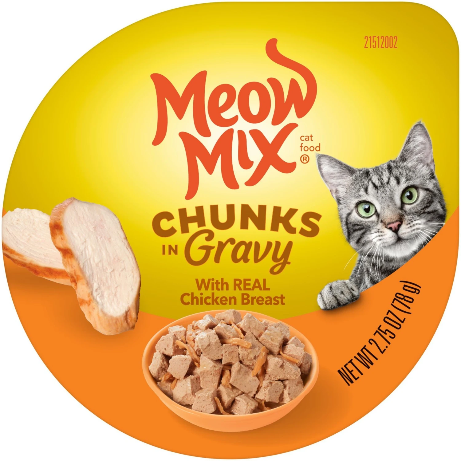 Meow Mix Chunks In Gravy With Real Chicken Breast Wet Cat Food 1 Meow Mix Chunks In Gravy With Real Chicken Breast Wet Cat Food