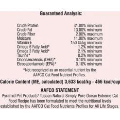 Tuscan Natural Simply Pure Ocean Extreme Grain-Free Dry Cat Food -Wellness Sales 130975 PT3. AC SS1800 V1499812999