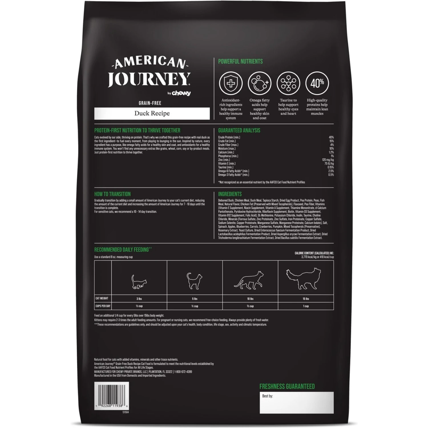 American Journey Duck Recipe Grain-Free Dry Cat Food 3 American Journey Duck Recipe Grain-Free Dry Cat Food - Image 3