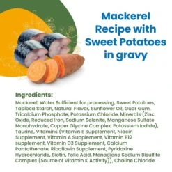 Almo Nature HQS Complete Mackerel Recipe With Sweet Potatoes Grain-Free Canned Cat Food -Wellness Sales 132355 PT3. AC SS1800 V1632850288