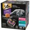 Sheba Perfect Portions Seafood Pate Variety Pack Grain-Free Adult Wet Cat Food Trays