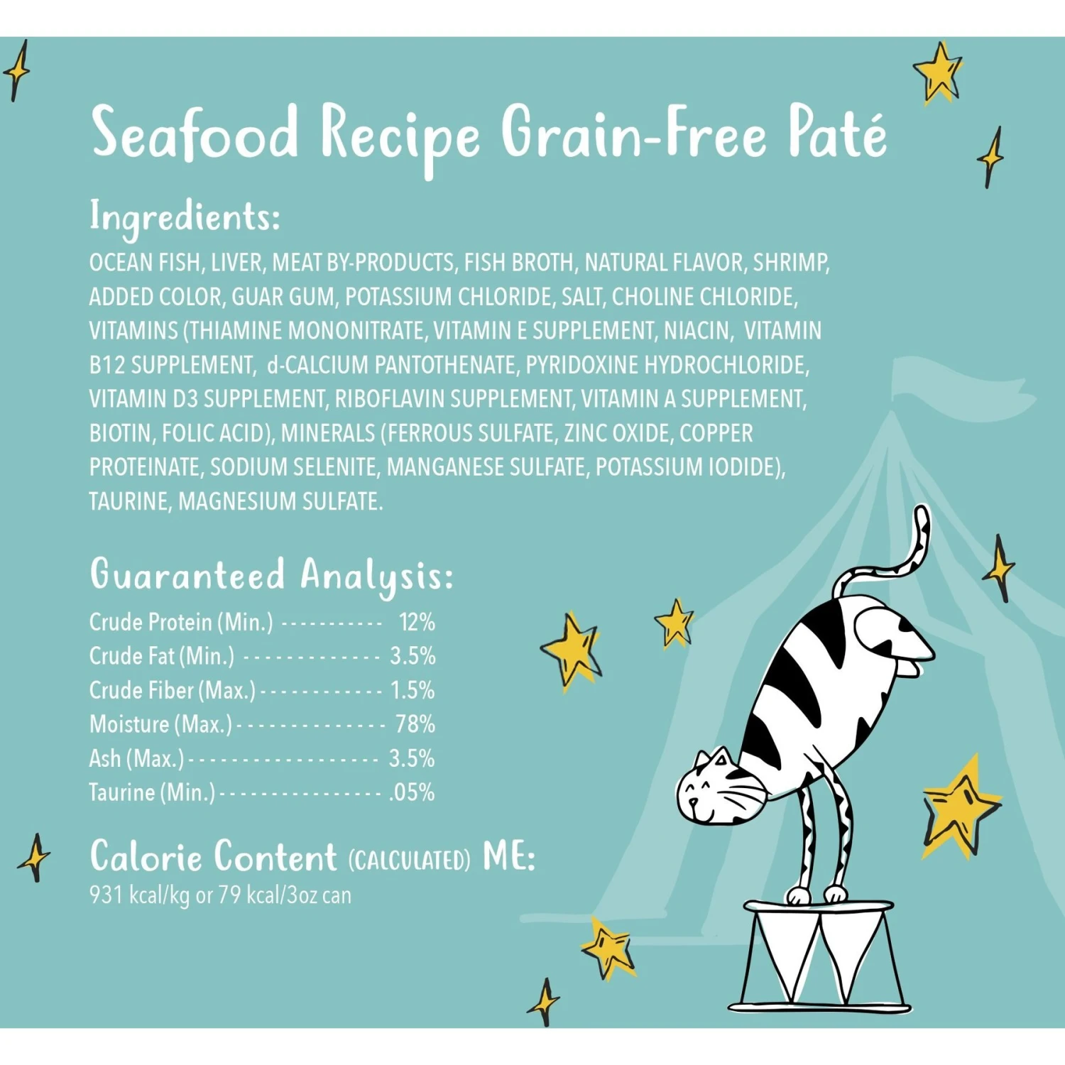 Tiny Tiger Pate Seafood Recipe Grain-Free Canned Cat Food 6 Tiny Tiger Pate Seafood Recipe Grain-Free Canned Cat Food - Image 6