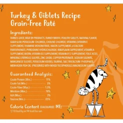 Tiny Tiger Pate Turkey & Giblets Recipe Grain-Free Canned Cat Food 14 Tiny Tiger Pate Turkey & Giblets Recipe Grain-Free Canned Cat Food -Wellness Sales 141881 PT5. AC SS1800 V1687284924