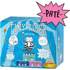 Tiny Tiger Pate Seafood Recipes Variety Pack Grain-Free Canned Cat Food