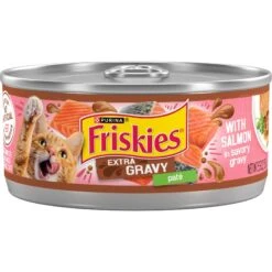 Friskies Extra Gravy Pate With Salmon In Savory Gravy Canned Cat Food