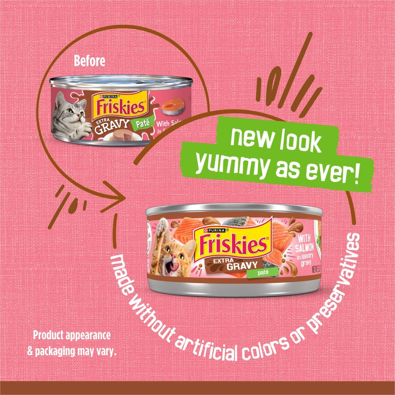 Friskies Extra Gravy Pate With Salmon In Savory Gravy Canned Cat Food 3 Friskies Extra Gravy Pate With Salmon In Savory Gravy Canned Cat Food - Image 3