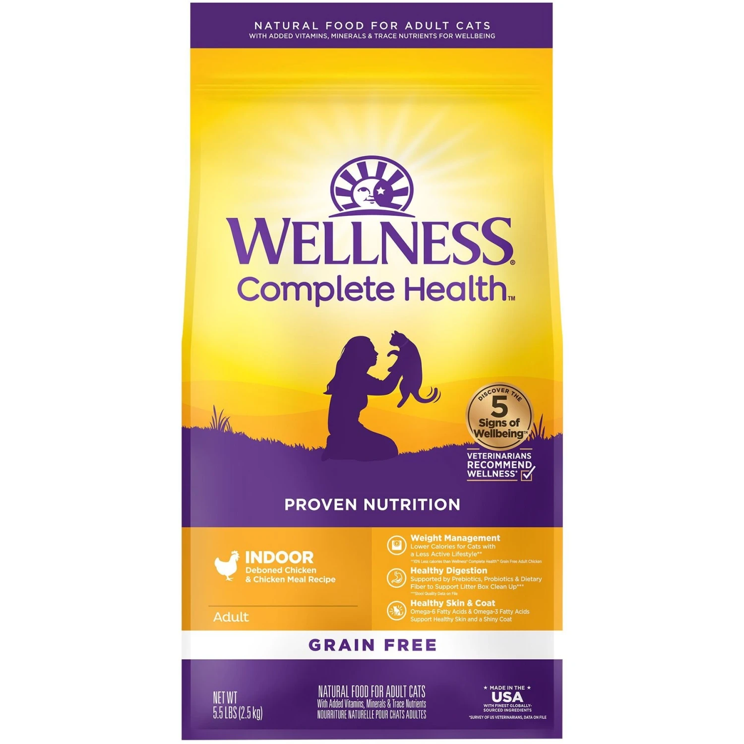 Wellness Complete Health Grain-Free Indoor Deboned Chicken Recipe Dry Cat Food 1 Wellness Complete Health Grain-Free Indoor Deboned Chicken Recipe Dry Cat Food