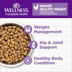 Wellness Complete Health Grain-Free Indoor Healthy Weight Chicken Recipe Natural Dry Cat Food 10 Wellness Complete Health Grain-Free Indoor Healthy Weight Chicken Recipe Natural Dry Cat Food -Wellness Sales 145531 PT3. AC SS1800 V1636517558