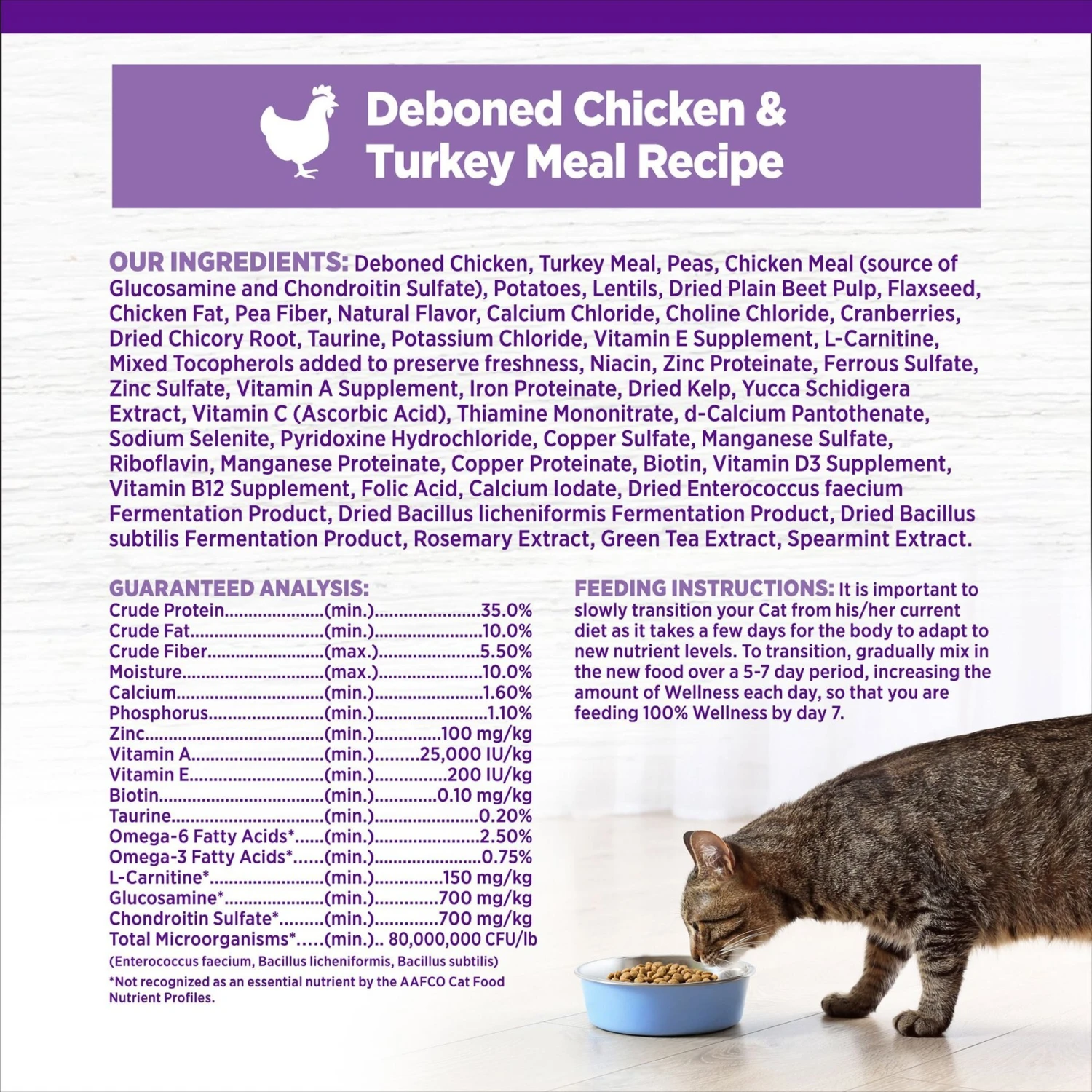 Wellness Complete Health Grain-Free Indoor Healthy Weight Chicken Recipe Natural Dry Cat Food 7 Wellness Complete Health Grain-Free Indoor Healthy Weight Chicken Recipe Natural Dry Cat Food - Image 7