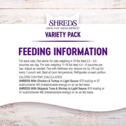 Wellness Healthy Indulgence Shreds Grain-Free Variety Pack Cat Food Pouches -Wellness Sales 145535 PT5. AC SS1800 V1594849858