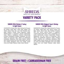 Wellness Healthy Indulgence Shreds Grain-Free Variety Pack Cat Food Pouches -Wellness Sales 145535 PT6. AC SS1800 V1621990413