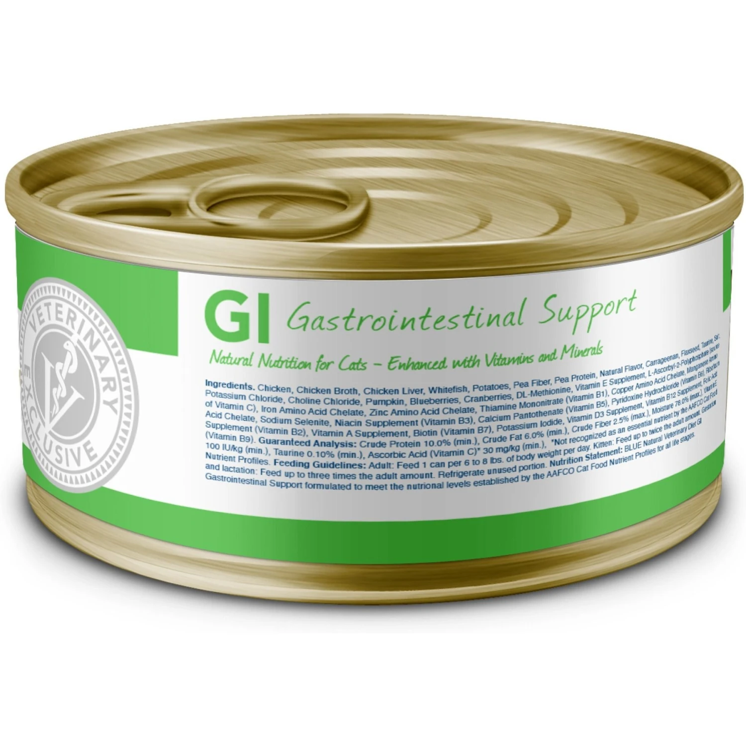 Blue Buffalo Natural Veterinary Diet GI Gastrointestinal Support Grain-Free Wet Cat Food 2 Blue Buffalo Natural Veterinary Diet GI Gastrointestinal Support Grain-Free Wet Cat Food - Image 2
