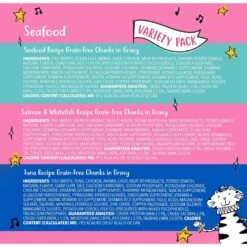 Tiny Tiger Chunks In Gravy Seafood Recipes Variety Pack Grain-Free Canned Cat Food 13 Tiny Tiger Chunks In Gravy Seafood Recipes Variety Pack Grain-Free Canned Cat Food -Wellness Sales 147766 PT5. AC SS1800 V1687284981