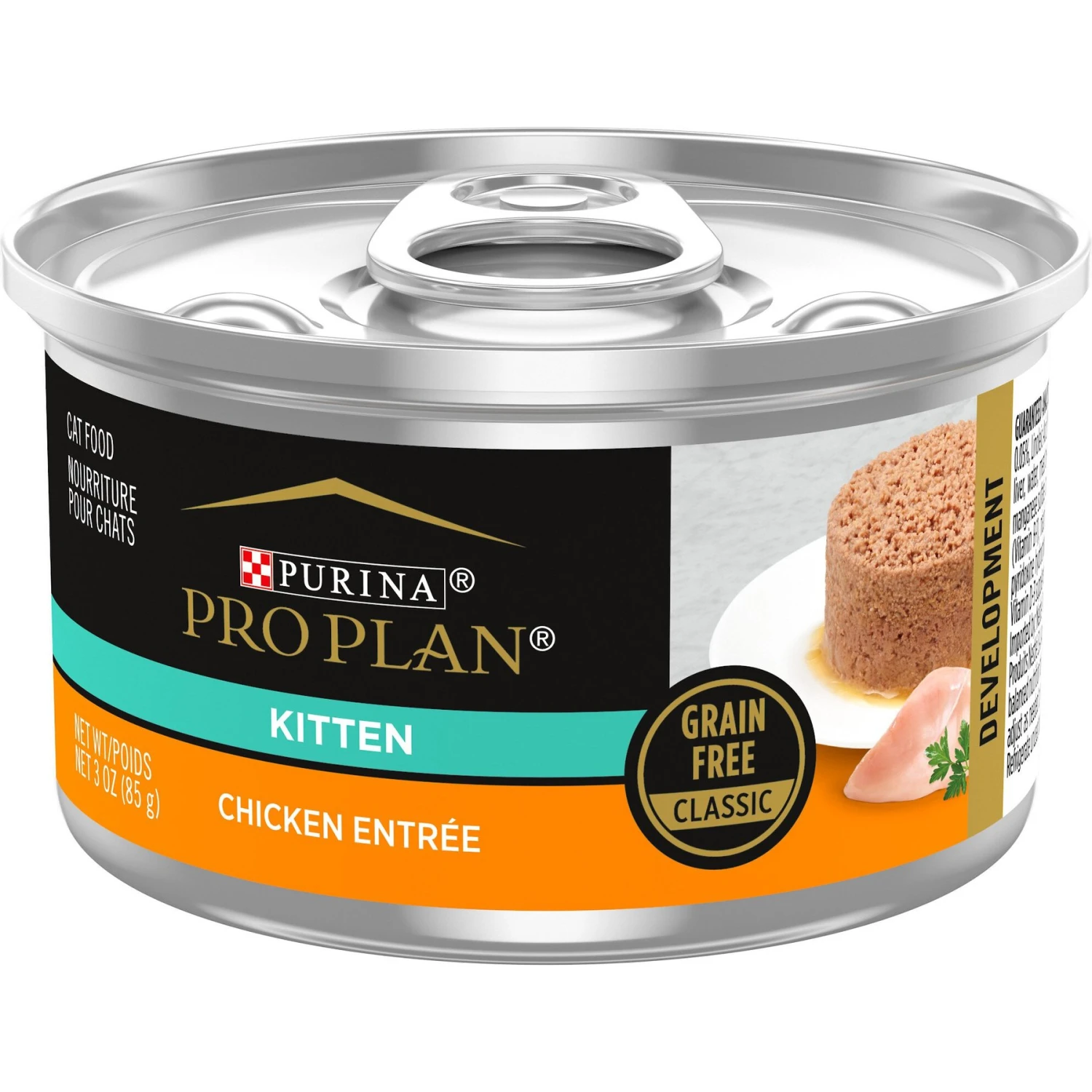 Purina Pro Plan Classic Chicken Grain-Free Kitten Entree Canned Cat Food 1 Purina Pro Plan Classic Chicken Grain-Free Kitten Entree Canned Cat Food